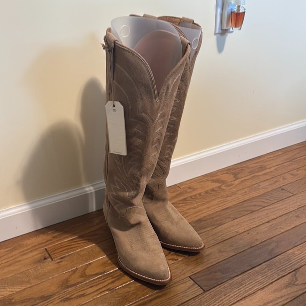 Tecovas The Abby Driftwood Suede LIKE NEW 10.5 - Picture 6 of 15